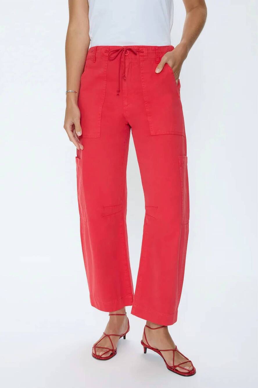 NEW PISTOLA sabrina utility pants in maraschino
